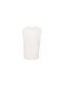 BUILD YOUR BRAND Sleeveless Tee blanc personnalisable