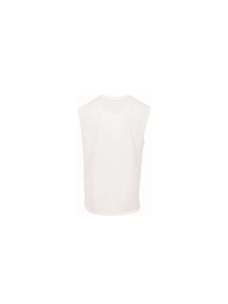 BUILD YOUR BRAND Sleeveless Tee blanc personnalisable