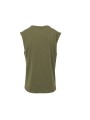 BUILD YOUR BRAND Sleeveless Tee olive personnalisable