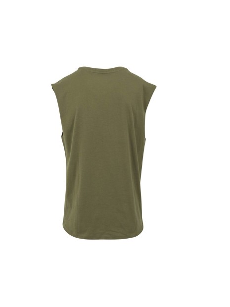 BUILD YOUR BRAND Sleeveless Tee olive personnalisable