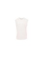 BUILD YOUR BRAND Sleeveless Tee blanc personnalisable