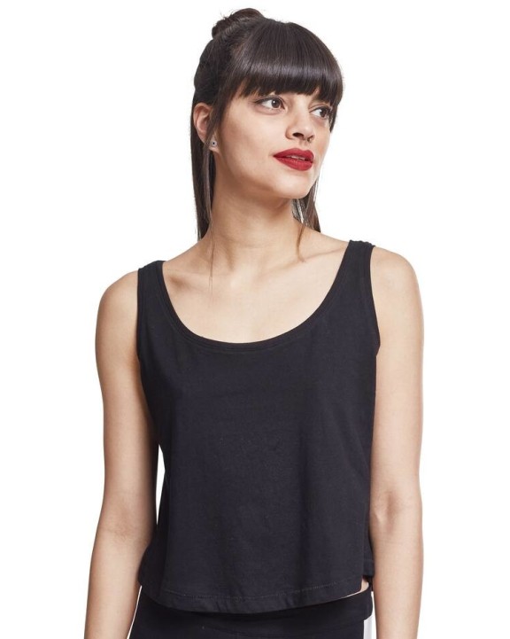 T-shirt BUILD YOUR BRAND Ladies` oversized Tanktop voor bedrukking &amp; borduring