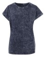 BUILD YOUR BRAND LADIES ACID WASHED EXTENDED SHOULDER TEE T-Shirt personalisierbar