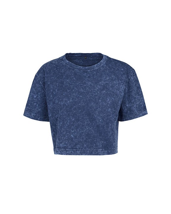 T-shirt personnalisable BUILD YOUR BRAND Ladies Acid Washed Cropped Tee