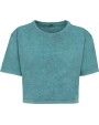 T-shirt personnalisable BUILD YOUR BRAND Ladies Acid Washed Cropped Tee