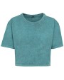 T-shirt personnalisable BUILD YOUR BRAND Ladies Acid Washed Cropped Tee