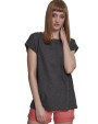 T-shirt BUILD YOUR BRAND LADIES SPRAY DYE 
EXTENDED SHOULDER TEE voor bedrukking &amp; borduring