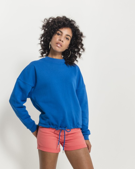 Sweat-shirt personnalisable BUILD YOUR BRAND LADIES OVERSIZE CREWNECK