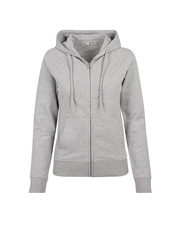 Sweat-shirt personnalisable BUILD YOUR BRAND LADIES TERRY ZIP HOODY