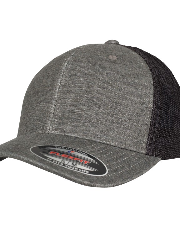 FLEXFIT RETRO TRUCKER MELANGE CAP Kappe personalisierbar