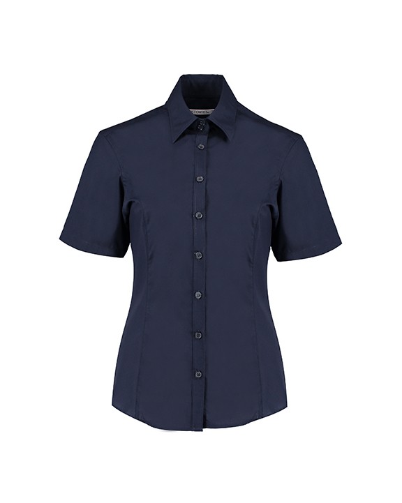 Hemd KUSTOM KIT Tailored Fit Business Shirt Short Sleeve voor bedrukking &amp; borduring