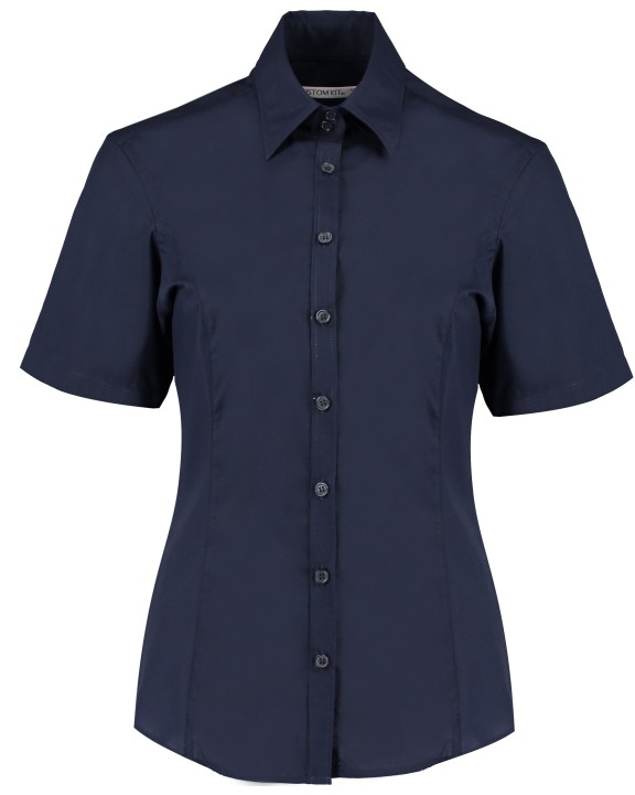 Hemd KUSTOM KIT Tailored Fit Business Shirt Short Sleeve voor bedrukking &amp; borduring