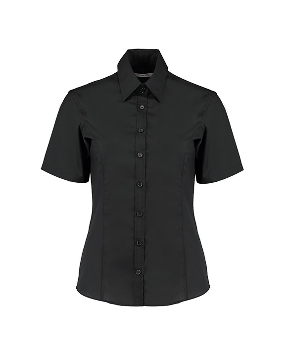 Hemd KUSTOM KIT Tailored Fit Business Shirt Short Sleeve voor bedrukking &amp; borduring