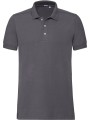 RUSSELL Polo Stretch Homme gris convoi personnalisable