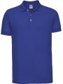 RUSSELL Polo Stretch Homme bleu azur personnalisable