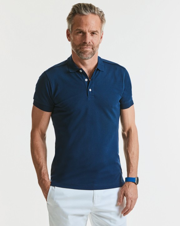 RUSSELL Stretch Polo für Herren Poloshirt personalisierbar