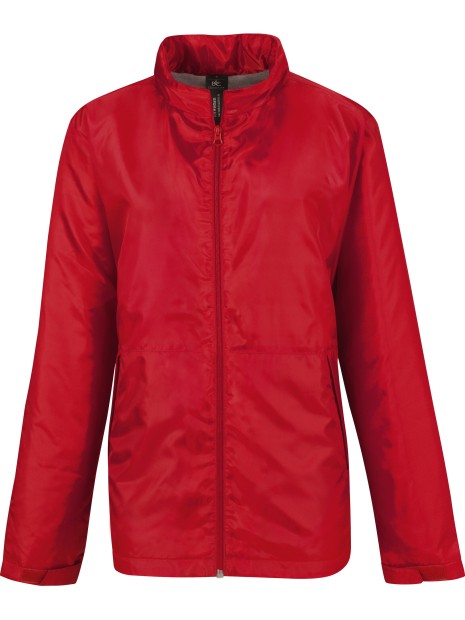 B&C Veste femme multi-active rouge personnalisable