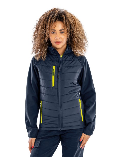 Softshells à personnaliser RESULT Veste softshell rembourrée black compass recyclée 