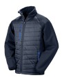RESULT Veste softshell rembourrée black compass recyclée marine/royal personnalisable