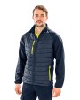 Softshell RESULT Black compass gewatteerde softshelljas voor bedrukking &amp; borduring