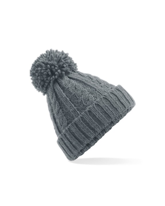Bonnets personnalisable BEECHFIELD CABLE KNIT MELANGE BEANIE