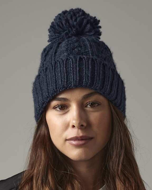 Bonnets personnalisable BEECHFIELD CABLE KNIT MELANGE BEANIE