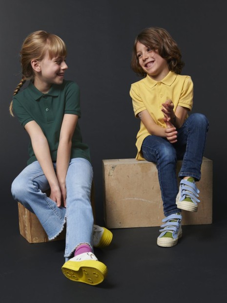 Polos à personnaliser STANLEY/STELLA Mini Sprinter vert émaillé
