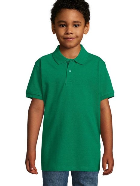 Polos à personnaliser SOL'S Perfect Kids vert prairie