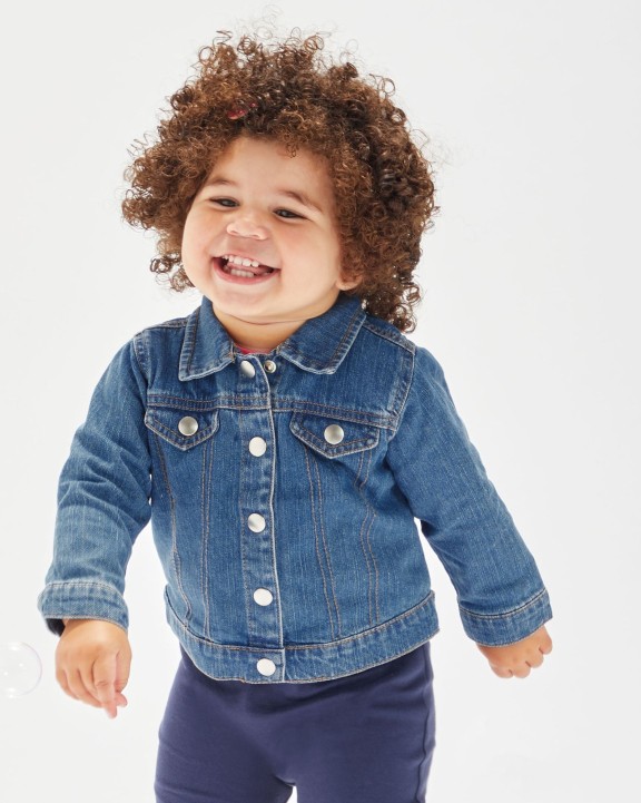 Article bébé personnalisable BABYBUGZ BABY ROCKS DENIM JACKET