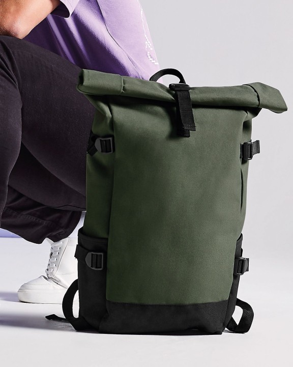 BAG BASE BLOCK ROLL-TOP BACKPACK Tasche personalisierbar