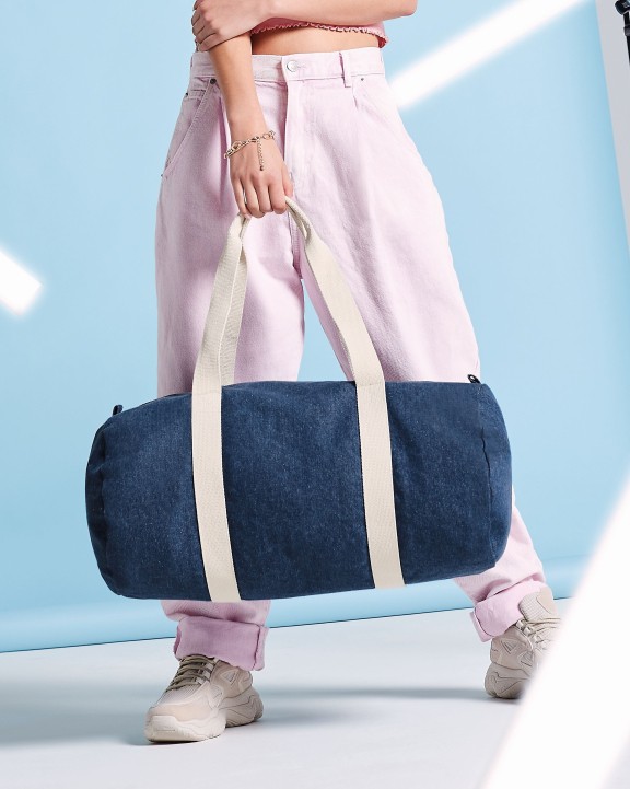 BAG BASE DENIM BARREL BAG Tasche personalisierbar