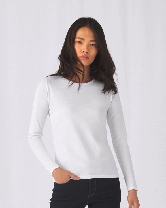 T-shirt personnalisable B&C T-shirt manches longues femme #E190