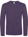 B&C T-shirt homme manches longues #E190 violet urbain personnalisable