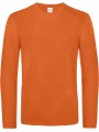 B&C T-shirt homme manches longues #E190 orange urbain personnalisable