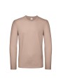 B&C T-shirt manches longues homme #E150 millennial pink personnalisable