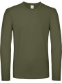 B&C T-shirt manches longues homme #E150 kaki urbain personnalisable