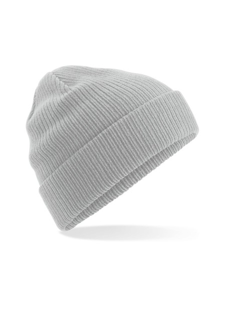 BEECHFIELD Bonnet en coton biologique gris clair personnalisable