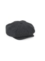BEECHFIELD MELTON WOOL BAKER BOY CAP Charcoal Marl personnalisable