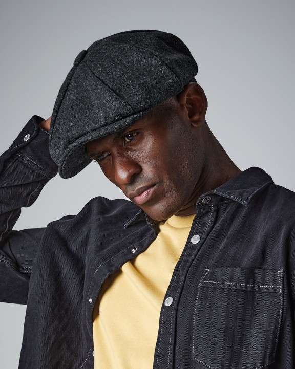 BEECHFIELD MELTON WOOL BAKER BOY CAP Kappe personalisierbar