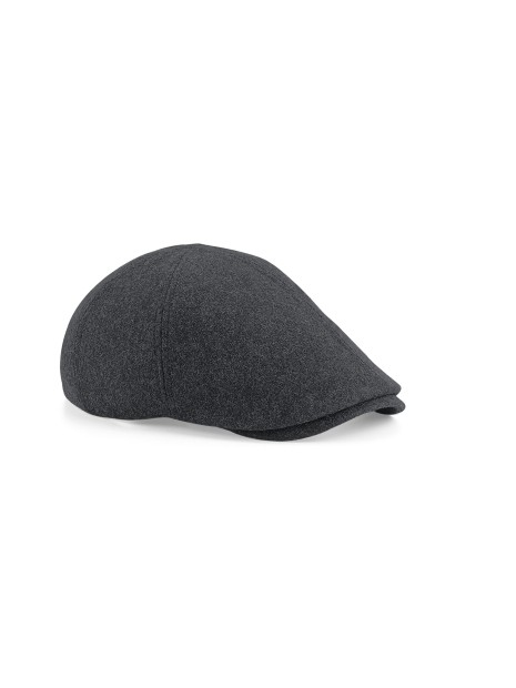 BEECHFIELD MELTON WOOL IVY CAP Charcoal Marl personnalisable