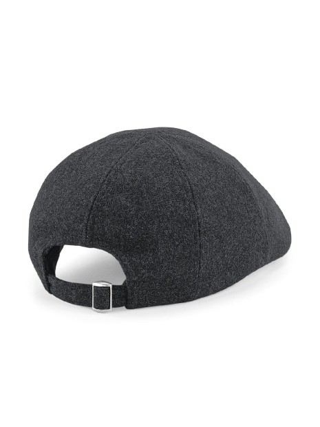 BEECHFIELD MELTON WOOL IVY CAP Charcoal Marl personnalisable