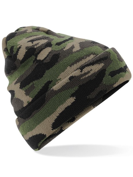 Bonnets, Écharpes & Gants à personnaliser BEECHFIELD CAMO CUFFED BEANIE JUNGLE CAMO