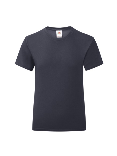 FOL T-shirt fille iconic 150 T bleu marine profond personnalisable