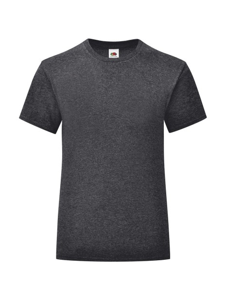 FOL T-shirt fille iconic 150 T heather grey fonce personnalisable