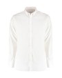 Hemd KUSTOM KIT Slim Fit Stretch Oxford Shirt LS voor bedrukking &amp; borduring