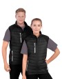 Softshell personnalisable RESULT Gilet softshell rembourré black compass recyclé