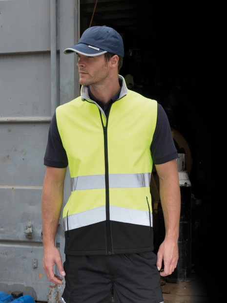 Softshells à personnaliser RESULT Gilet softshell High Viz 