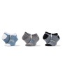 SPIRO 3-Pack Mixed Stripe Sneaker Socks Unterwäsche personalisierbar