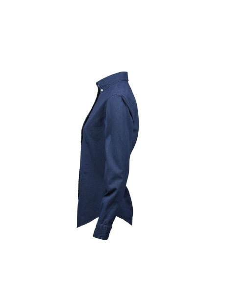 TEE JAYS LADIES CASUAL TWILL SHIRT indigo personnalisable