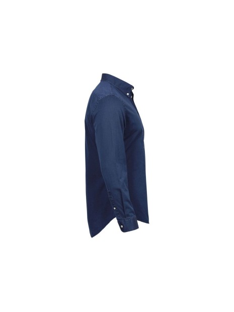 TEE JAYS CASUAL TWILL SHIRT indigo personnalisable